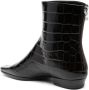 TOTEME The Western crocodile-effect boots Brown - Thumbnail 3