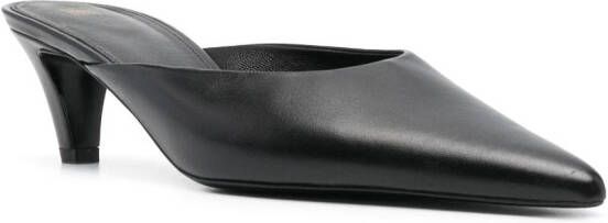 TOTEME 65mm leather mules Black