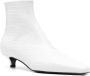 TOTEME crocodile-embossed leather boots White - Thumbnail 2