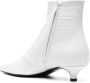 TOTEME crocodile-embossed leather boots White - Thumbnail 3