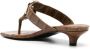 TOTEME The Belted 35mm crocodile-effect mules Neutrals - Thumbnail 3