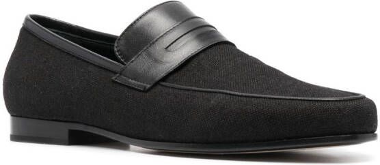 TOTEME The Canvas penny loafers Black