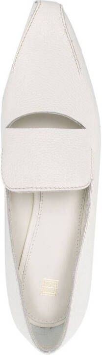 TOTEME The Cutout 50mm loafers White