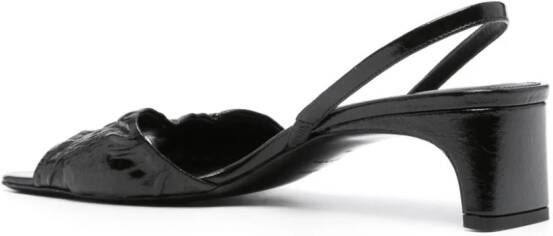 TOTEME The Gathered 50mm sandals Black