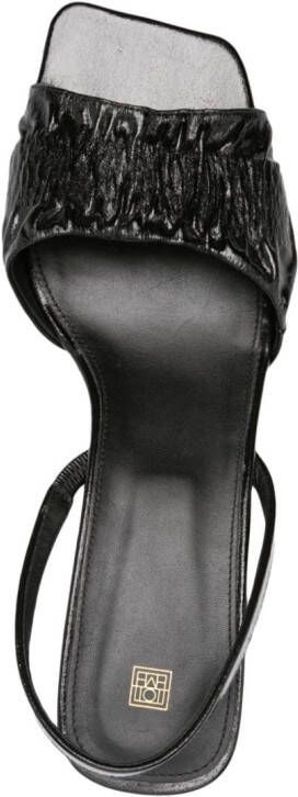 TOTEME The Gathered 50mm sandals Black
