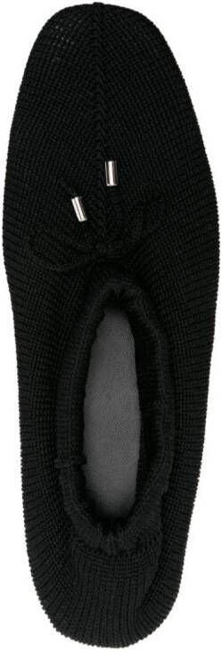 TOTEME The Knitted ballerina shoes Black