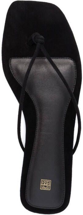 TOTEME The Knot thong sandals Black