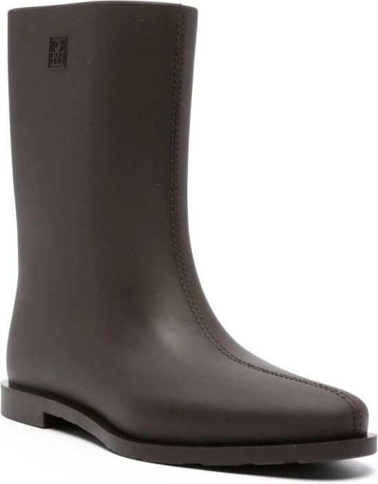 TOTEME The Rain almond-toe boots Brown