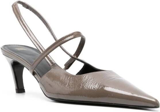 TOTEME The Sharp Slingback 50mm pumps Brown