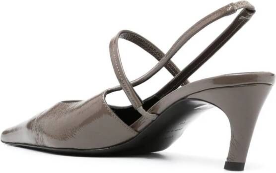 TOTEME The Sharp Slingback 50mm pumps Brown