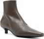 TOTEME The Slim 35mm ankle boots Brown - Thumbnail 2