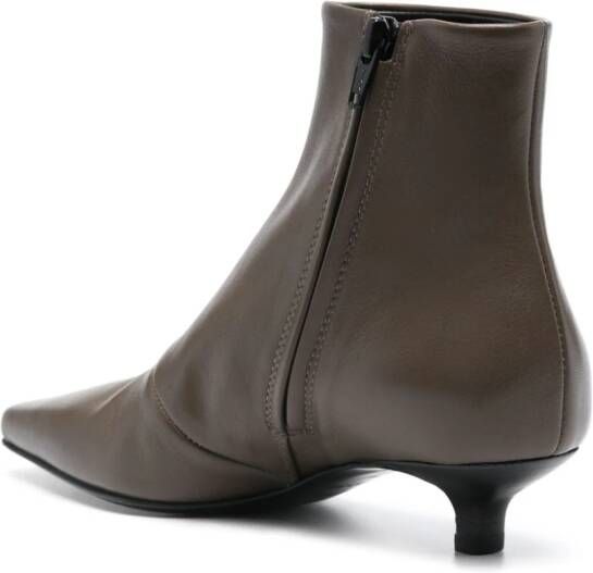 TOTEME The Slim 35mm ankle boots Brown