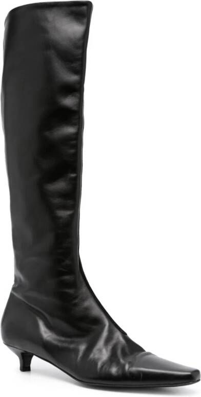 TOTEME The Slim 35mm knee-high boots Black