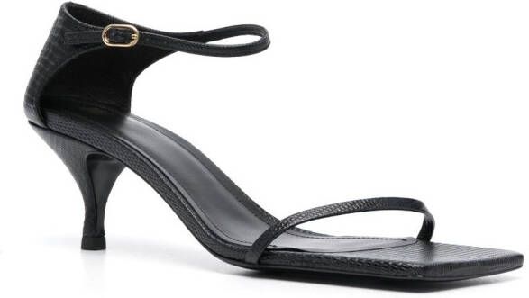 TOTEME The Strappy 55mm leather sandals Black