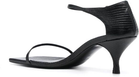 TOTEME The Strappy 55mm leather sandals Black