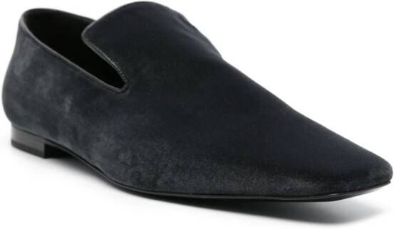 TOTEME The Venetian velvet loafers Grey