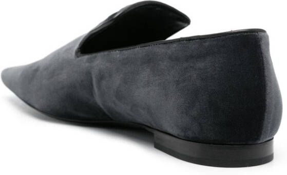 TOTEME The Venetian velvet loafers Grey