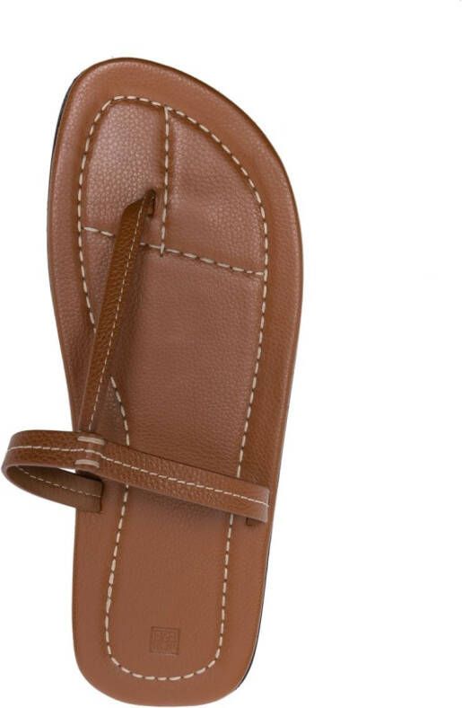 TOTEME thong-strap style slides Brown