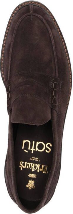 Tricker's Adam suede penny loafers Brown