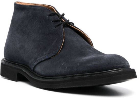 Tricker's Aldo Chukka suede ankle boots Blue