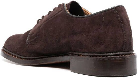 Tricker's almond-toe lace-up oxford shoes Brown