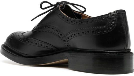 Tricker's lace-up leather brogues Black
