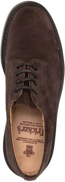 Tricker's low-top lace-up derby shoes Brown