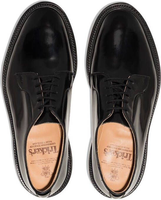 Tricker's Robert leather Derby shoes Black