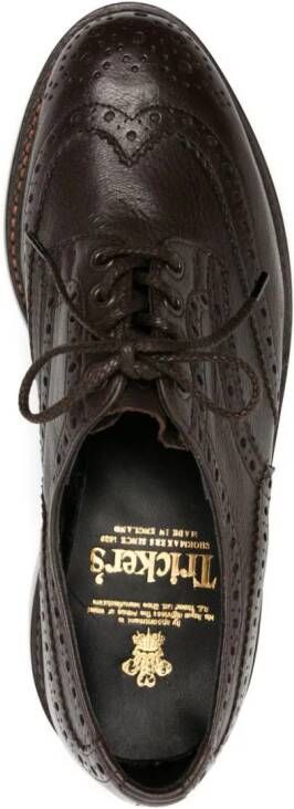 Tricker's Stow perforated leather brogues Brown