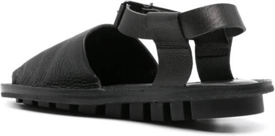 Trippen buckle-fastening leather sandals Black