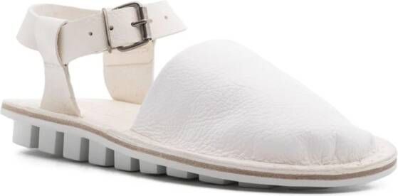 Trippen buckle-fastening leather sandals White