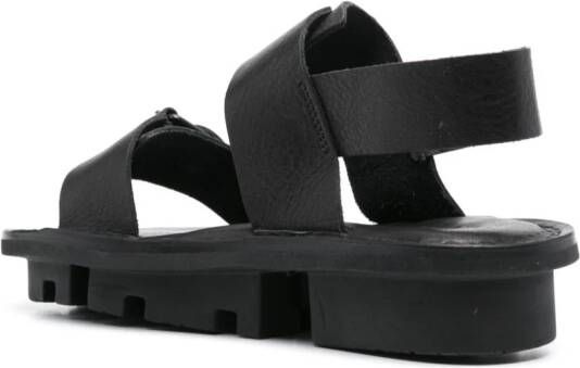 Trippen Review leather sandals Black