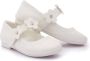 Tulleen floral-strap ballerina shoes White - Thumbnail 3