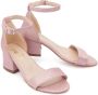 Tulleen glittered block-heel sandals Pink - Thumbnail 3