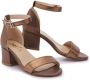 Tulleen leather block-heel sandals Brown - Thumbnail 3