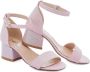 Tulleen leather block-heel sandals Pink - Thumbnail 3