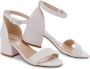 Tulleen leather block-heel sandals White - Thumbnail 3