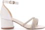 Tulleen pearl-embellished faux-leather sandals White - Thumbnail 2