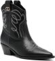 TWINSET 50mm leather Texas boots Black - Thumbnail 2