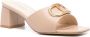 TWINSET 55mm logo-plaque sandals Neutrals - Thumbnail 2