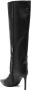 TWINSET 90mm crocodile-effect knee boots Black - Thumbnail 3