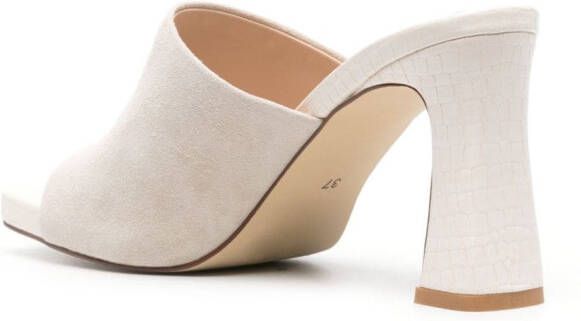 TWINSET 95mm suede mules Neutrals