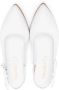 TWINSET Kids bow-detail leather ballerina shoes White - Thumbnail 3