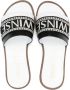 TWINSET Kids embroidered-logo flat sandals White - Thumbnail 3