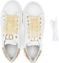 TWINSET Kids glitter-detailing lace-up sneakers White - Thumbnail 3
