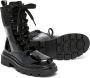 TWINSET Kids lace-up combat boots Black - Thumbnail 2