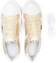 TWINSET Kids logo-plaque leather sneakers White - Thumbnail 3