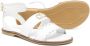 TWINSET Kids Oval T leather sandals White - Thumbnail 2