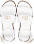 TWINSET Kids Oval T leather sandals White - Thumbnail 3