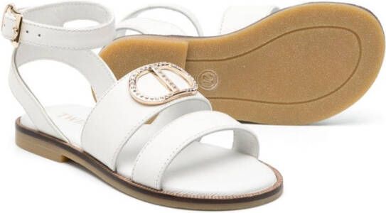 TWINSET Kids strap-design sandals White
